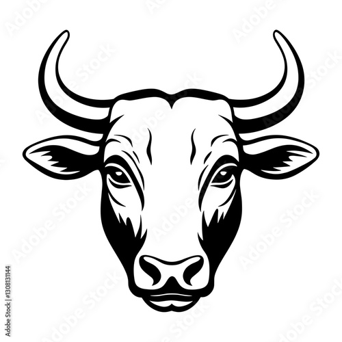 Illustration stencil graphic animal vector