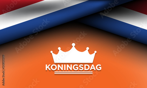 Dutch King's Day Background Design.