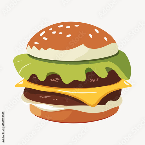 cheeseburger illustration vector