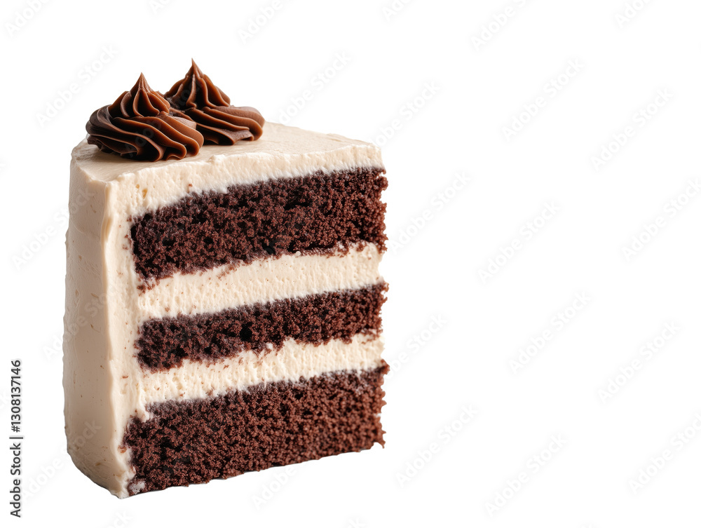 Savor the Decadence of a Luxurious Chocolate Cream Cake: Moist Layers of Chocolate Sponge with Silky Frosting, Ideal for Chocolate Lovers and Special Celebrations!