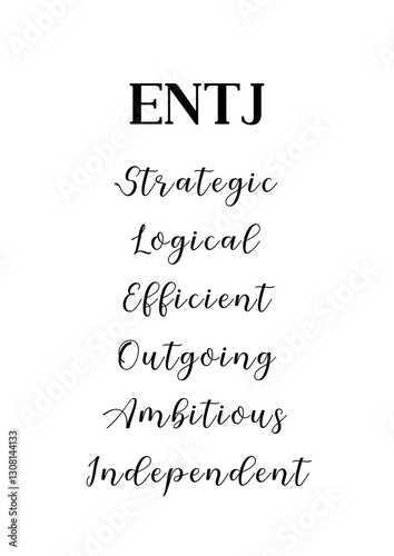 Business word, MBTI, ENTJ