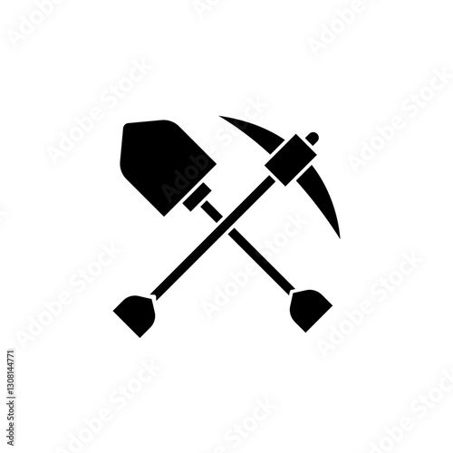 Digging Tools glyph icon