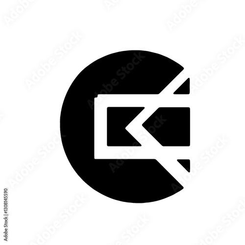 Modern abstract geometric logo with bold shapes and lines. Designed for corporate branding, engineering firms, and contemporary designs.