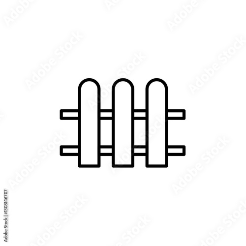 Fence line icon