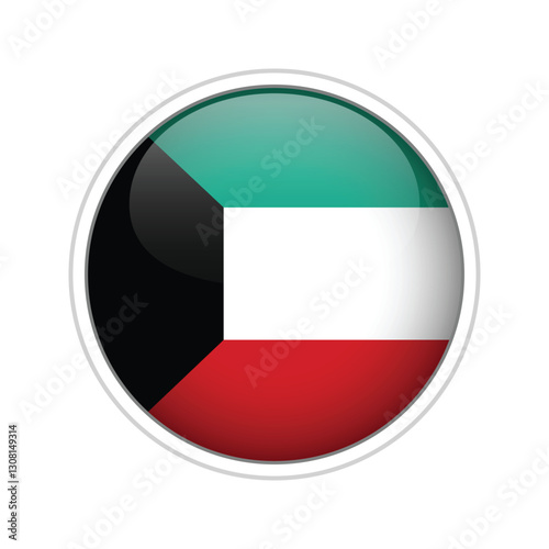 Kuwait Flag Sphere Vector Free Download Kuwait Flag Sphere Vector - GFXLoad