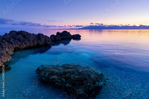  southern ocean summer dawn rock outcrops