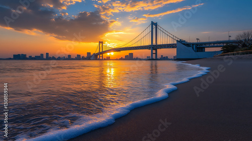  tokyo sunset artificial beach