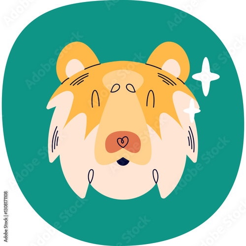 Animals head icons - wild animals