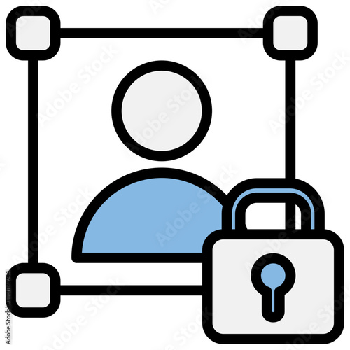 Isolation Blue Black Icon
