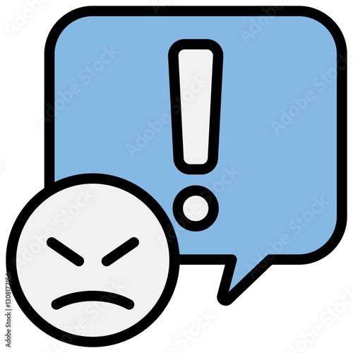 Hate Blue Black Icon