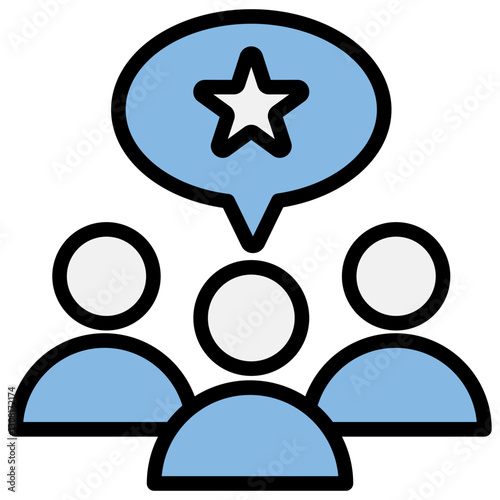 Ethnocentrism Blue Black Icon