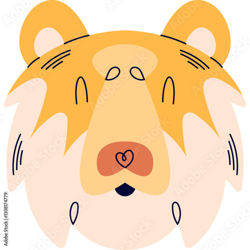 Animals head icons - wild animals