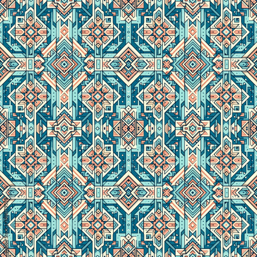 Tribal traditional seamless pattern 