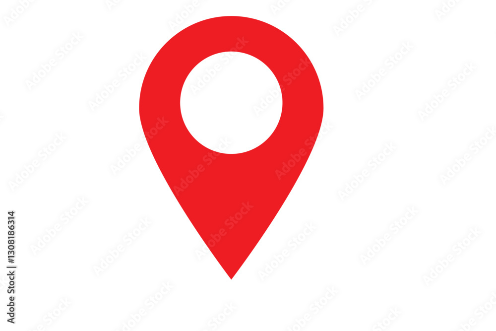 red pin point. map address location pointer symbol red pin point. map address location pointer symbol