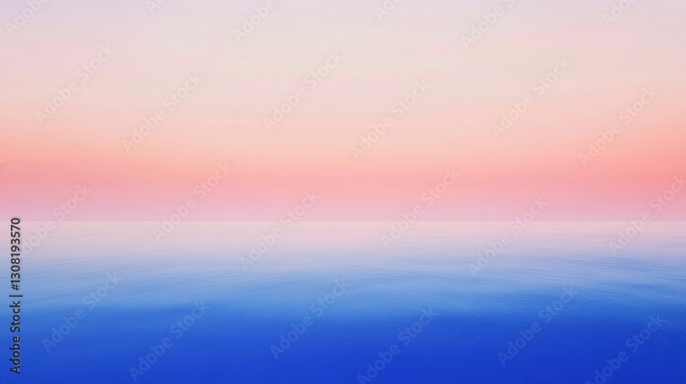 Smooth Gradient Transition from Deep Blue to Soft Pink Horizon Smooth Gradient Transition from Deep Blue to Soft Pink Horizon
