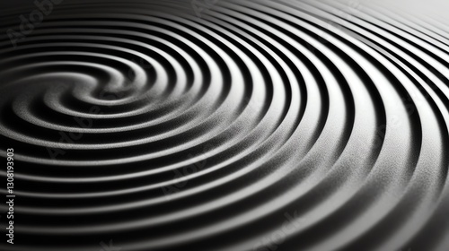 Mesmerizing ripple effect forming concentric abstract waves