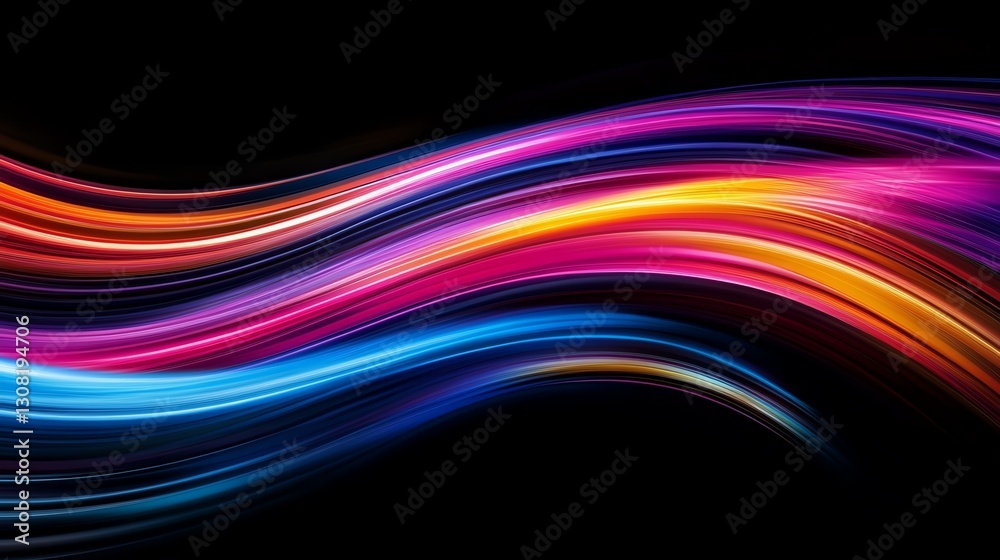 Motiontracked light trails forming a futuristic abstract pattern Motiontracked light trails forming a futuristic abstract pattern