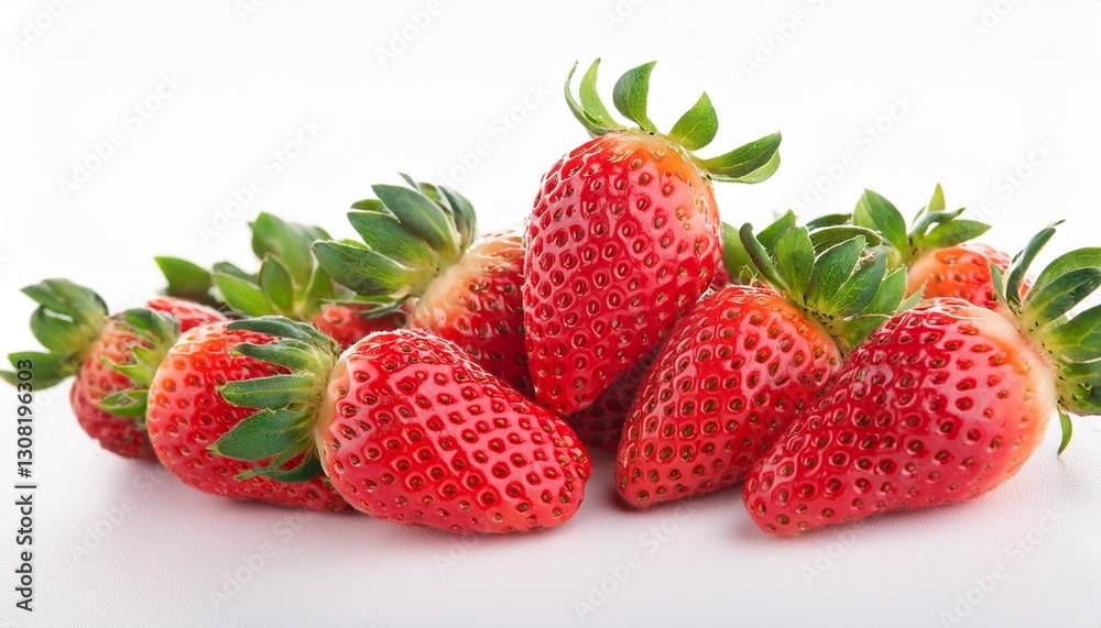 beautiful strawberry isolated on white beautiful strawberry isolated on white