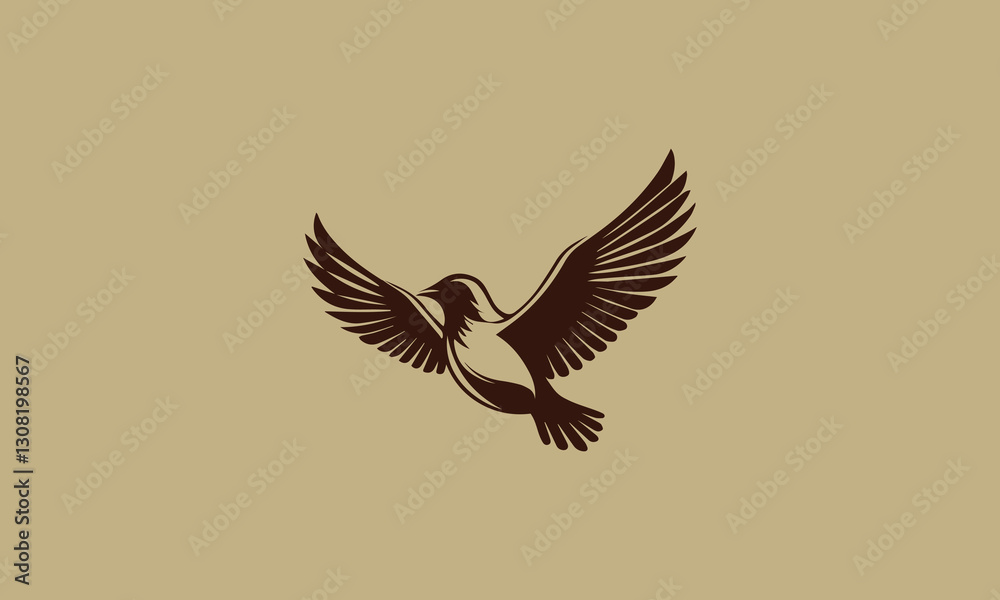 Fototapeta premium Free Bird flying Logo design