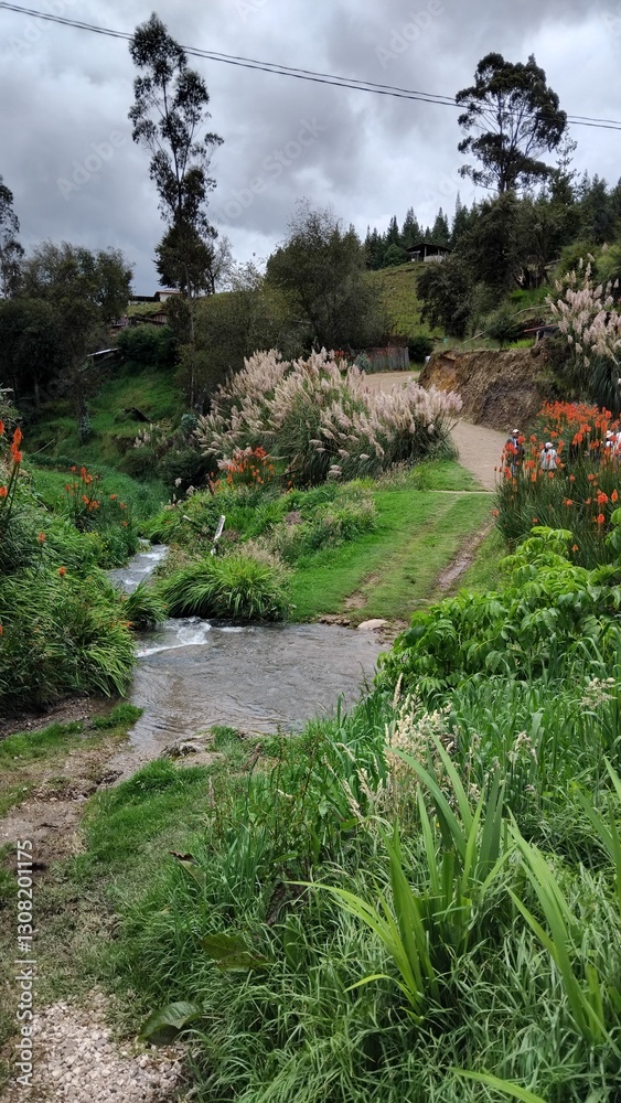 river in the garden river in the garden