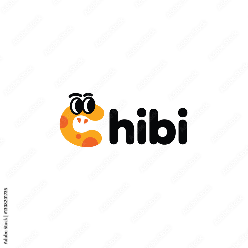 Fototapeta premium Adorable Animal Letter C Logo for Kids and Pet Branding