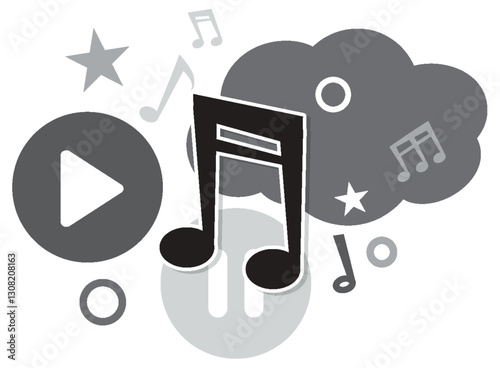 Dynamic Music Mix Illustration