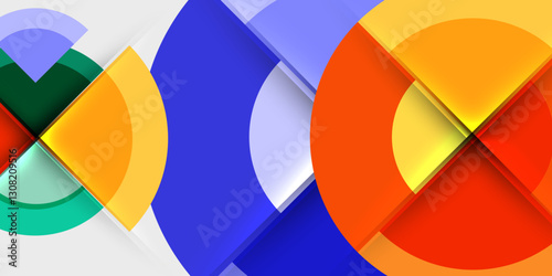 Target circle geometric abstract shapes. Vector Illustration For Wallpaper, Banner, Background, Card, Book Illustration, landing page