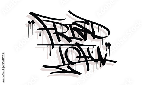 FRIED TOFU graffiti tag style design