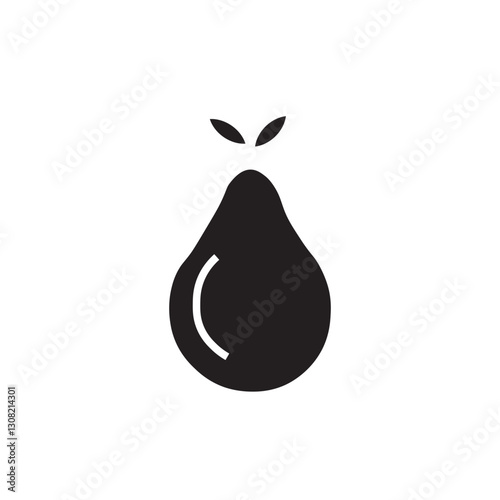 pear glyph icon
