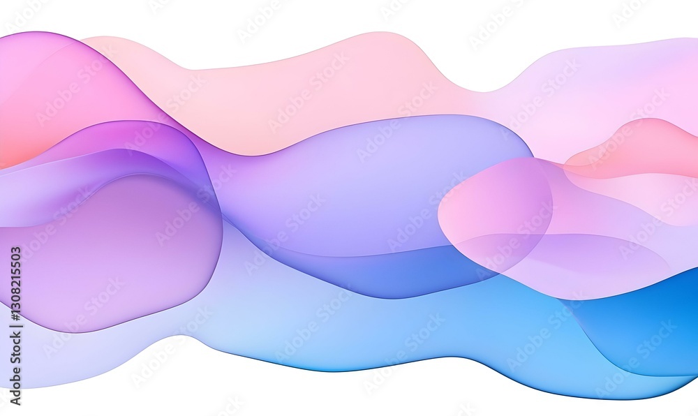 Fototapeta premium Soft Colorful Waves in Abstract Design for Background or Artwork