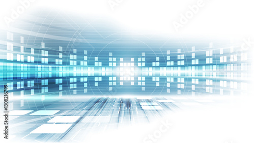 Vector Abstract futuristic high speed, Illustration high digital technology blue color