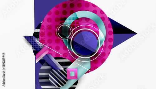 Dynamic complex geometric abstract background