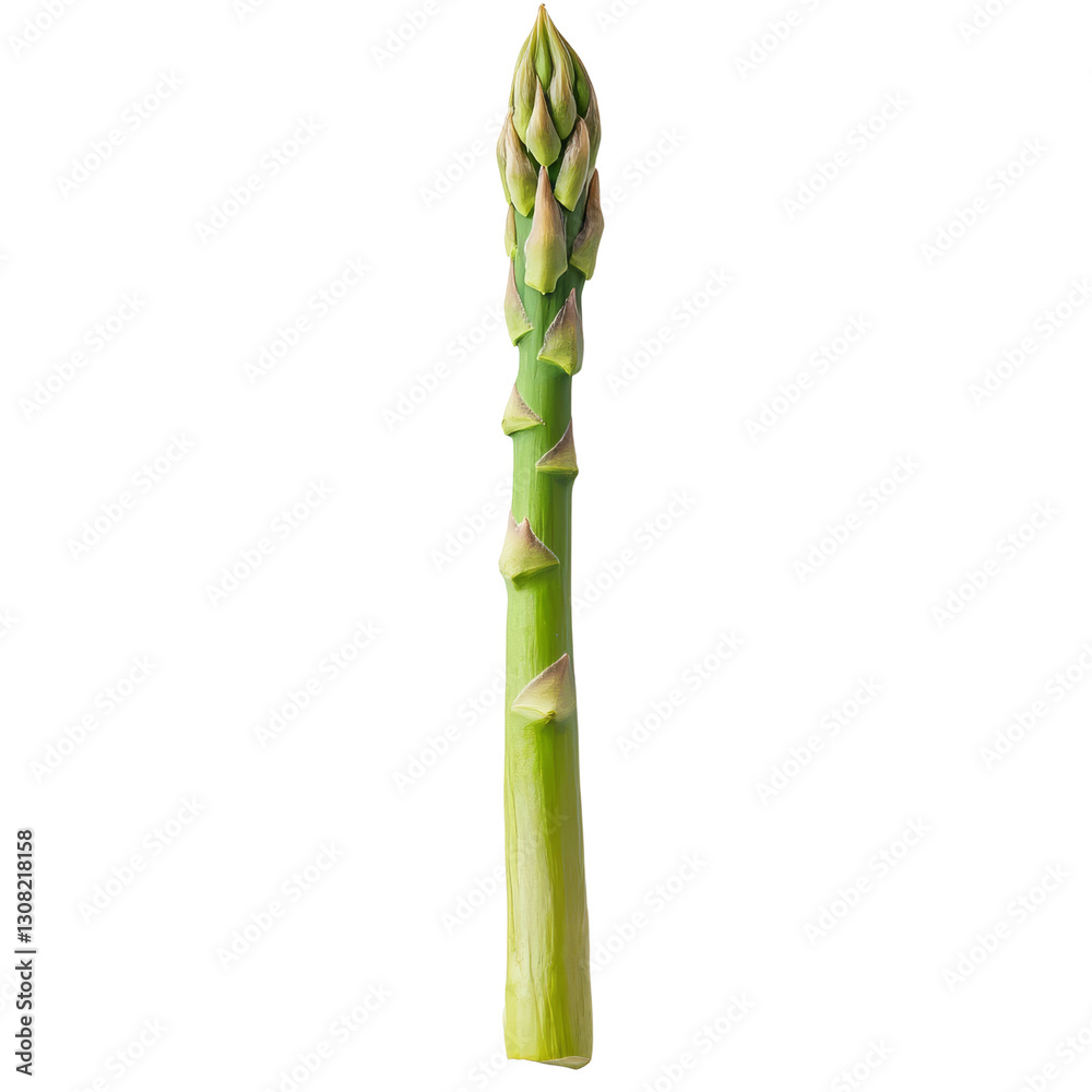 Fototapeta premium Fresh asparagus transparent png with