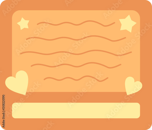 Hand Drawn Note Papper Icon Element