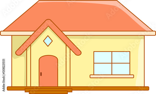 house on a white background