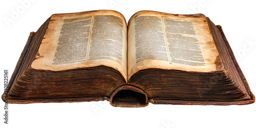 A weathered, antique book lies open, revealing aged pages filled with forgotten stories and untold wisdom.