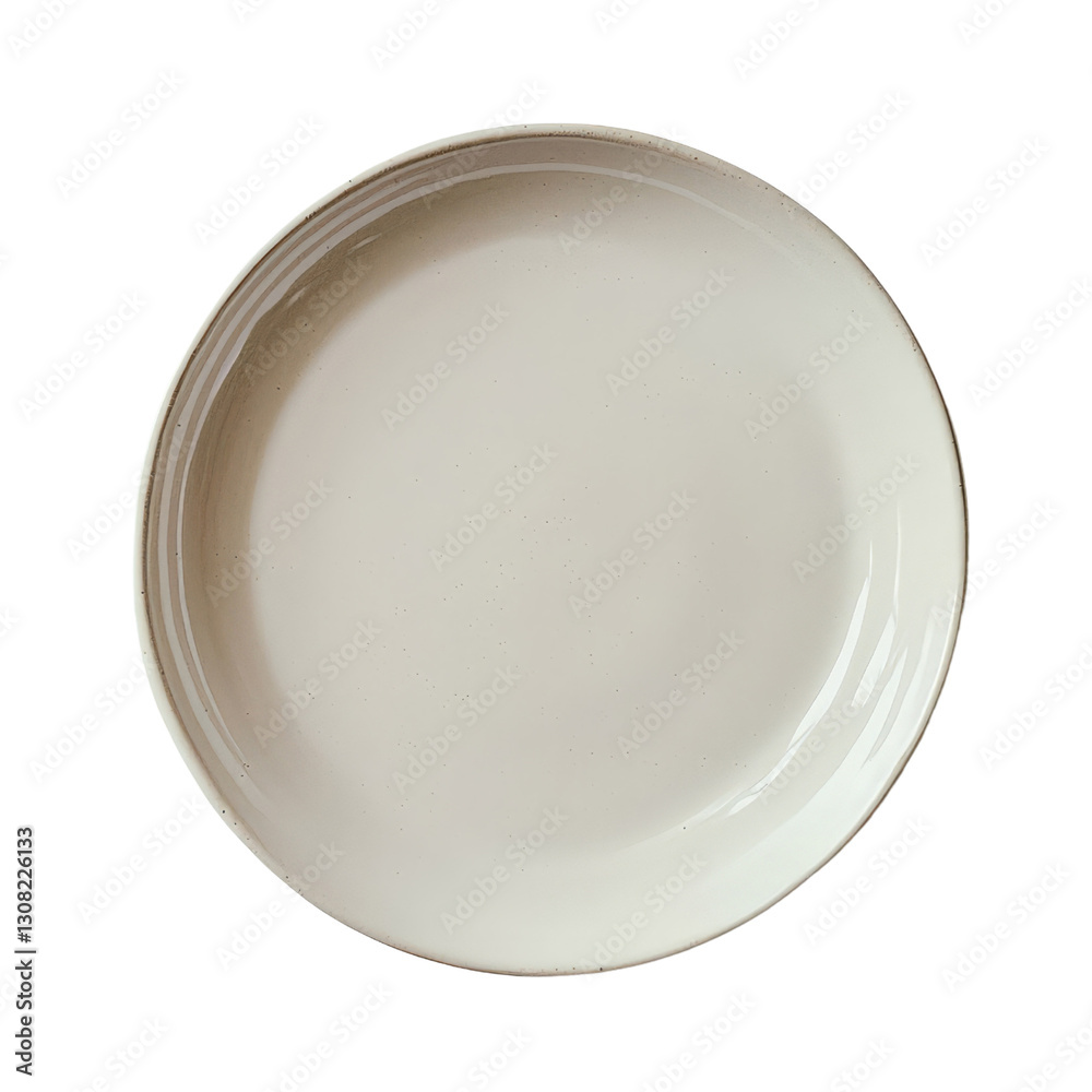 Plate isolated on transparent background, PNG file, minimalist design Plate isolated on transparent background, PNG file, minimalist design