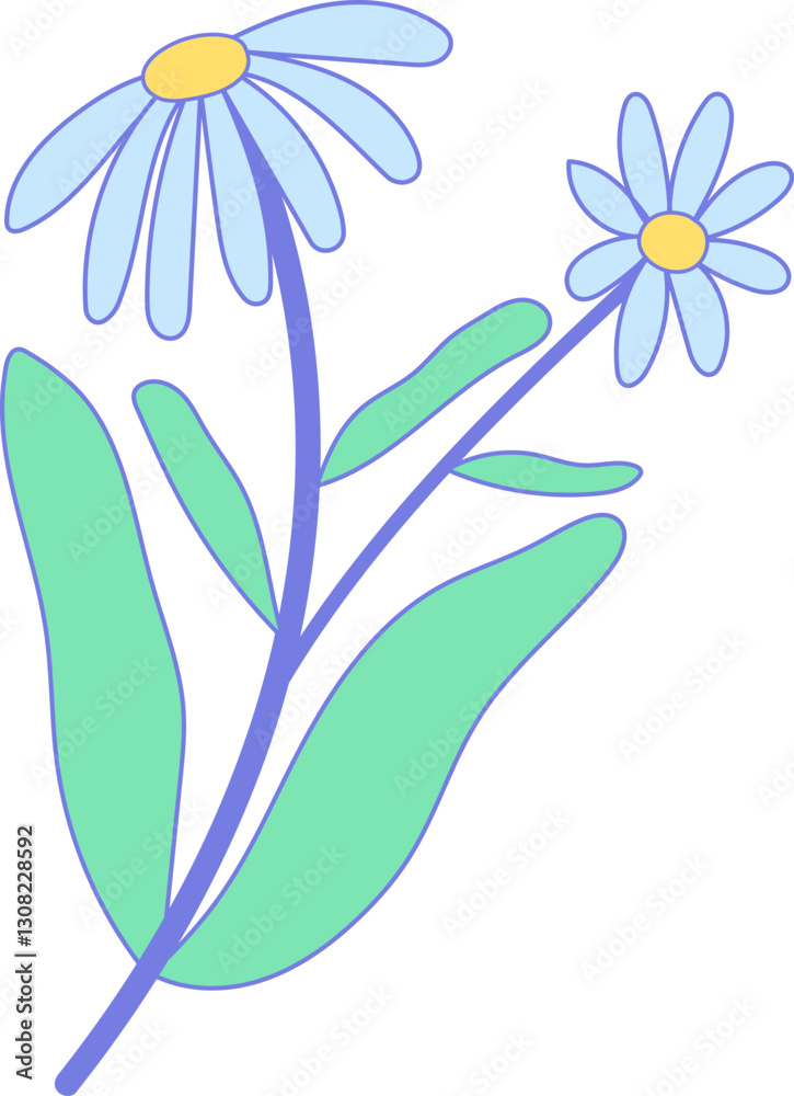 Naklejka premium flower