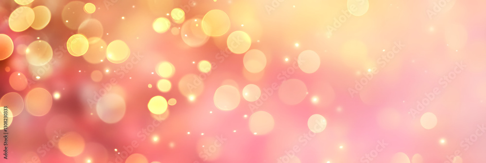 Abstract Pink and Gold Bokeh Background for Design Abstract Pink and Gold Bokeh Background for Design