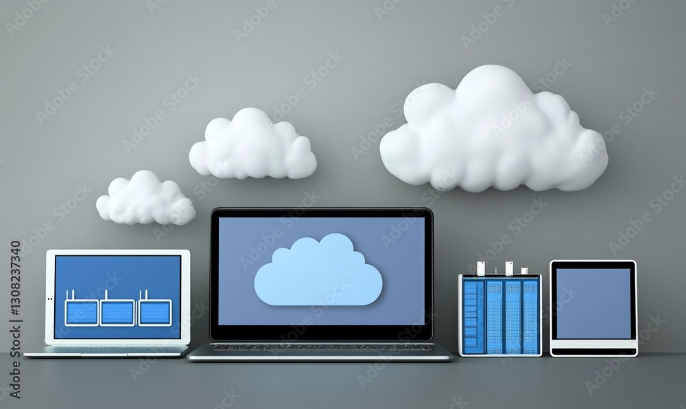 Cloud Computing Network with Devices on Gray Surface Cloud Computing Network with Devices on Gray Surface