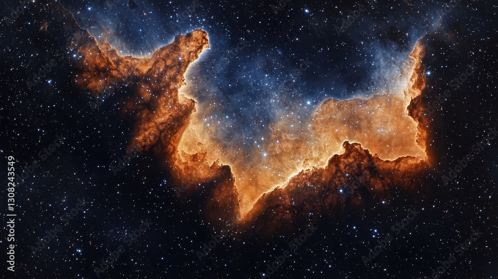 Fototapeta premium Cosmic Dust Cloud in Space