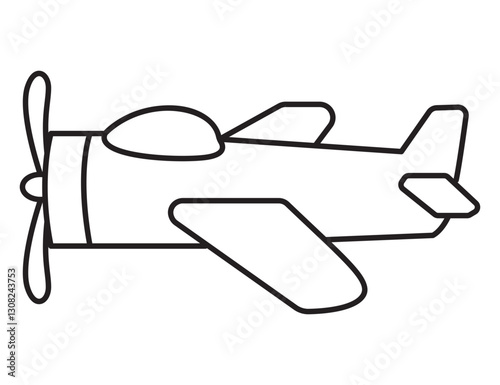 Monoplane Outline Icon