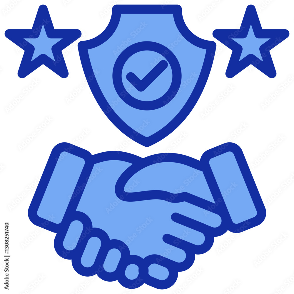 Trust Blue Color Icon