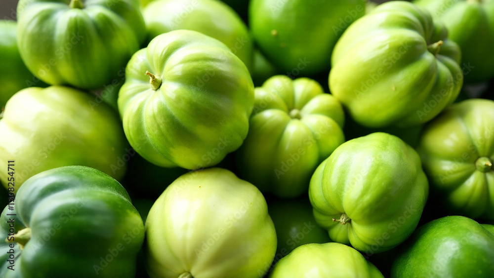 A vibrant pile of green chayote squash, wrinkled skin, varied sizes, fresh and healthy, on a transparent background. Focus on depth and mood, with a bright, natural lighting and a cheerful atmosphere A vibrant pile of green chayote squash, wrinkled skin, varied sizes, fresh and healthy, on a transparent background. Focus on depth and mood, with a bright, natural lighting and a cheerful atmosphere