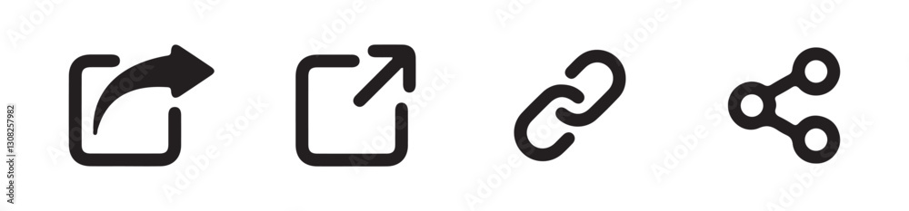 Share icon set. Share arrow, link, connection icon.Arrow symbol. button connection illustration sign collection.vector illustration eps 10. Share icon set. Share arrow, link, connection icon.Arrow symbol. button connection illustration sign collection.vector illustration eps 10.