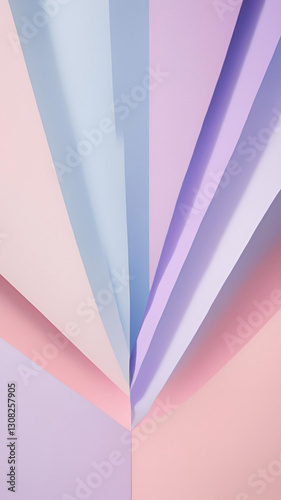 Abstract Pastel Color Palette Soft Pink Purple and Blue Paper Design Background