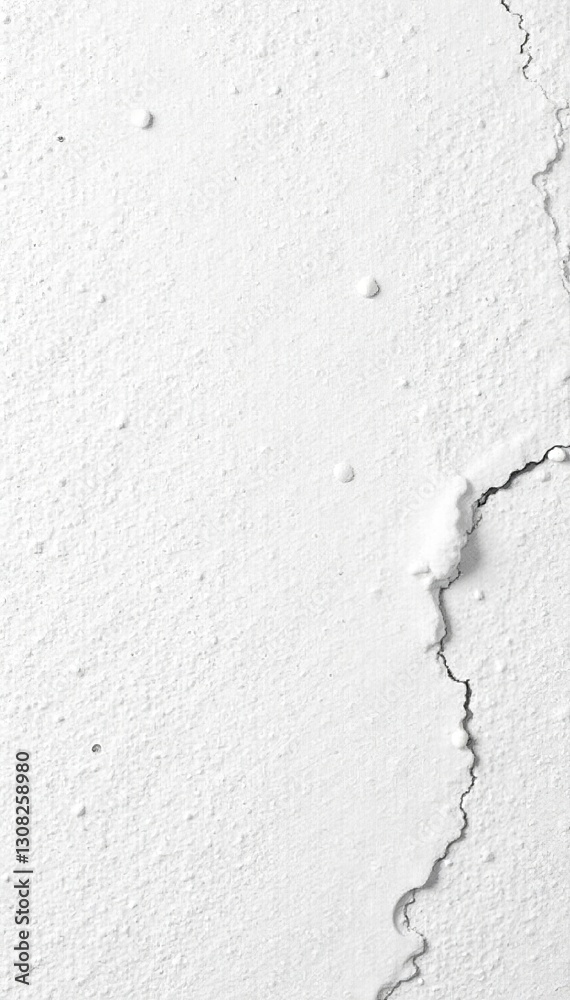 Obraz premium Close-up of white stucco texture with tiny cracks, ideal for home decor projects, design, texture, white