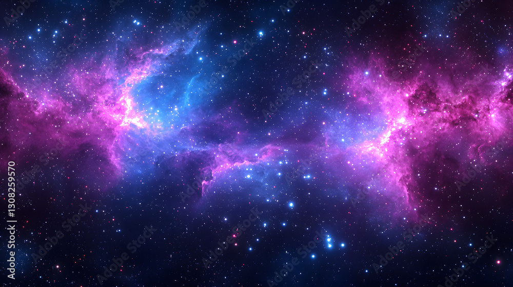 Fototapeta premium A beautiful view of a nebula filled with glowing stars