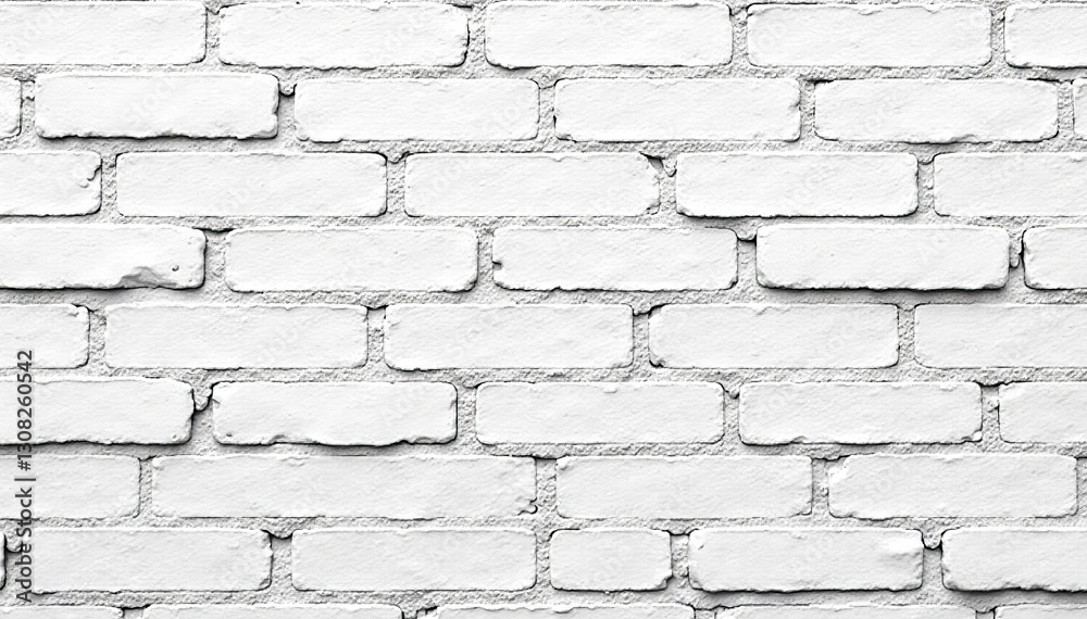 Close-up view of weathered white brick wall with uneven texture, vintage, construction Close-up view of weathered white brick wall with uneven texture, vintage, construction
