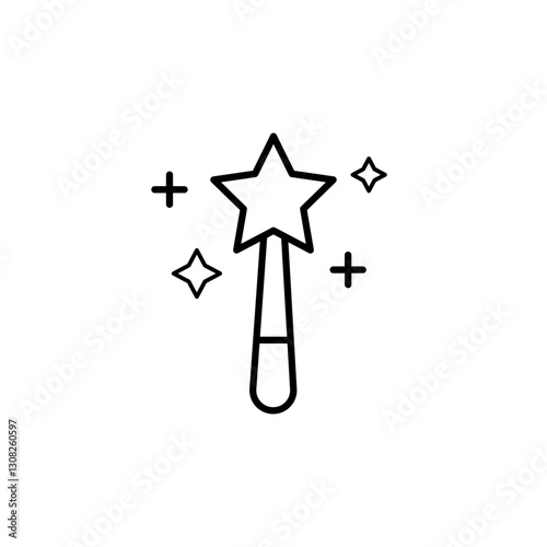 Magic Wand line icon